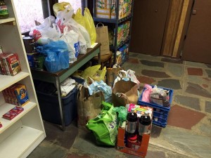More food was collected after the party and added to the total donation.